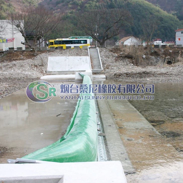 Pripučiama guminė užtvanka